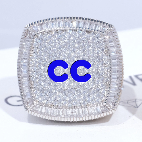 CUSTOM LETTER 3D ICED RING