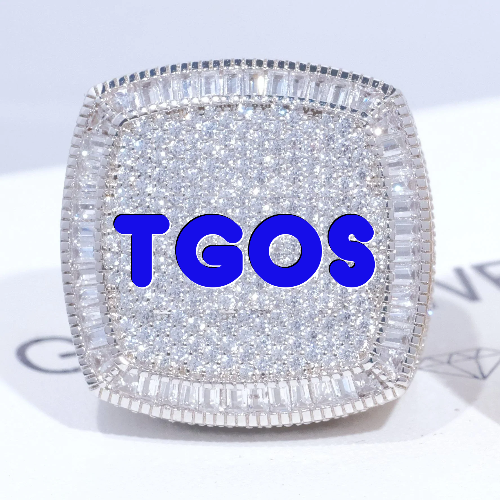CUSTOM LETTER 3D ICED RING
