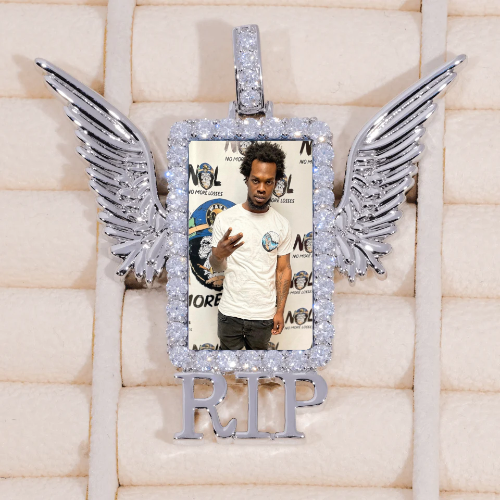 RIP WING 3D CUSTOM PICTURE PENDANT