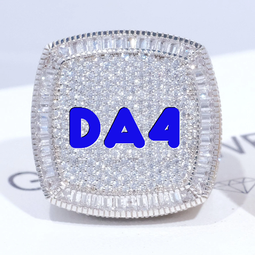 CUSTOM LETTER 3D ICED RING