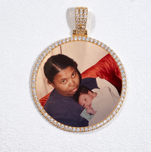 MEDIUM 3D CIRCLE CUSTOM PICTURE PENDANT