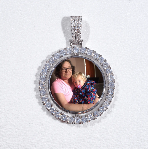 3D Spinning 2-Faced Custom Picture Pendant