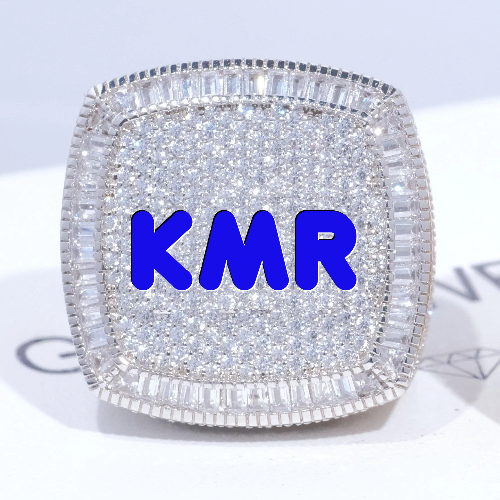 CUSTOM LETTER 3D ICED RING