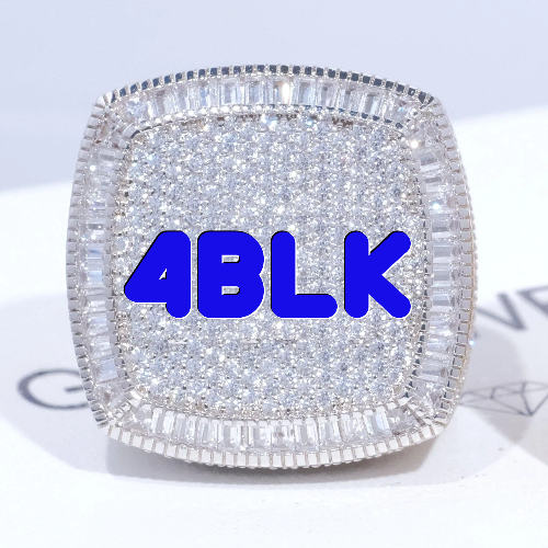 CUSTOM LETTER 3D ICED RING
