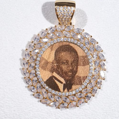 Large 3D Wheat Ear Custom Picture Pendant
