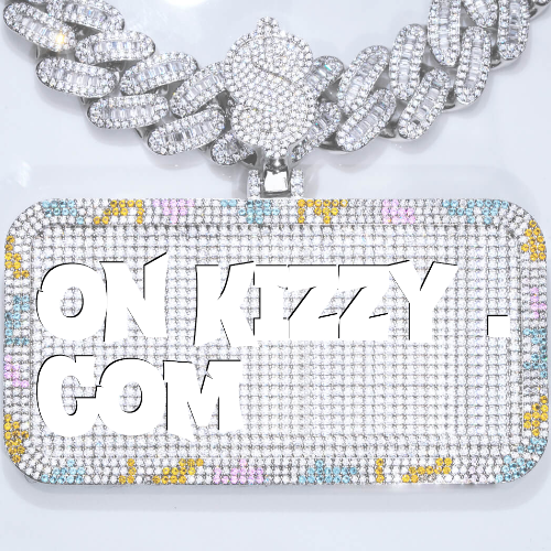 CUSTOM LETTER NECKLACE 3D COLORFUL SQUARE
