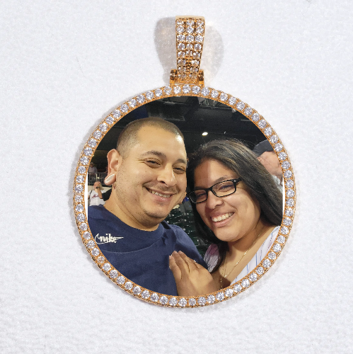 MEDIUM 3D CIRCLE CUSTOM PICTURE PENDANT