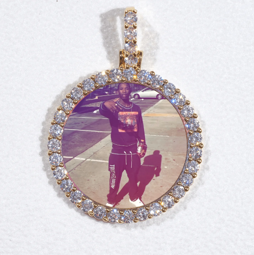 3D CIRCLE CUSTOM PICTURE PENDANT SMALL SIZE