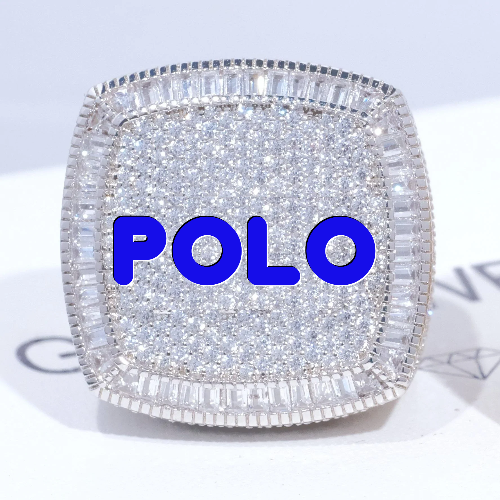CUSTOM LETTER 3D ICED RING
