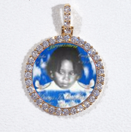 3D CIRCLE CUSTOM PICTURE PENDANT SMALL SIZE