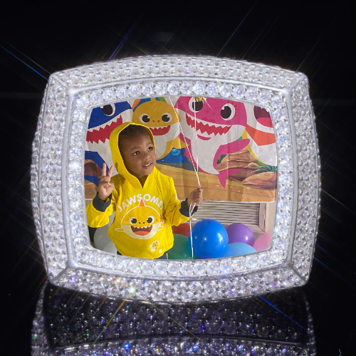 3D CUSTOM PICTURE ICED RING