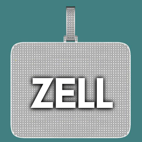 CUSTOM LETTER NECKLACE 3D BIG SQUARE