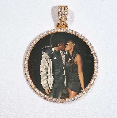 MEDIUM 3D CIRCLE CUSTOM PICTURE PENDANT