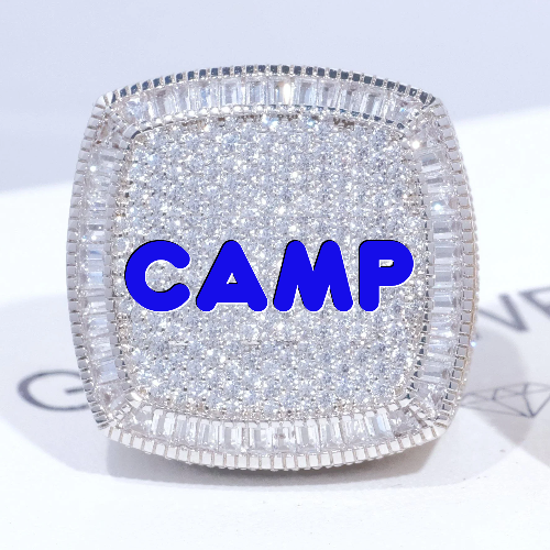 CUSTOM LETTER 3D ICED RING