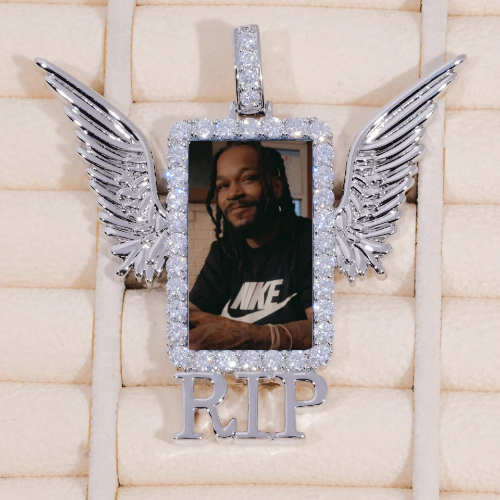 RIP WING 3D CUSTOM PICTURE PENDANT