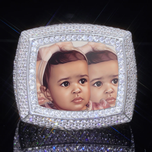 3D CUSTOM PICTURE ICED RING
