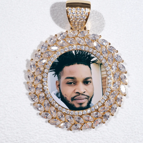 Large 3D Wheat Ear Custom Picture Pendant