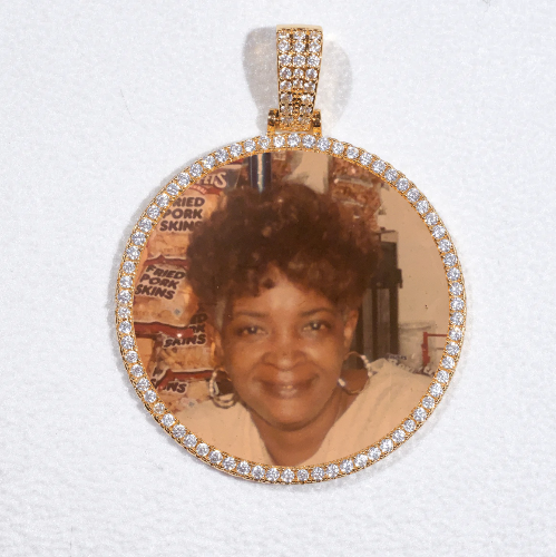 MEDIUM 3D CIRCLE CUSTOM PICTURE PENDANT