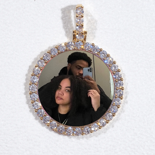 3D CIRCLE CUSTOM PICTURE PENDANT SMALL SIZE