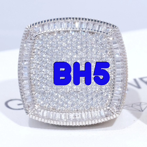 CUSTOM LETTER 3D ICED RING