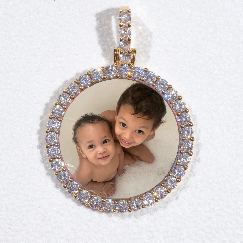 3D CIRCLE CUSTOM PICTURE PENDANT SMALL SIZE