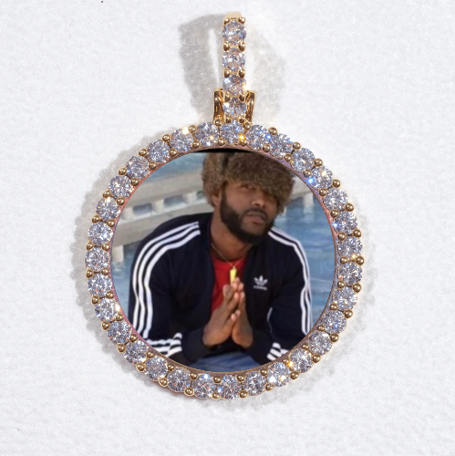 3D CIRCLE CUSTOM PICTURE PENDANT SMALL SIZE