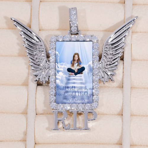 RIP WING 3D CUSTOM PICTURE PENDANT