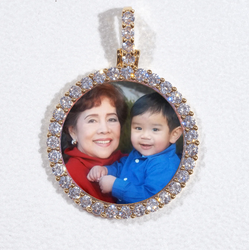 3D CIRCLE CUSTOM PICTURE PENDANT SMALL SIZE