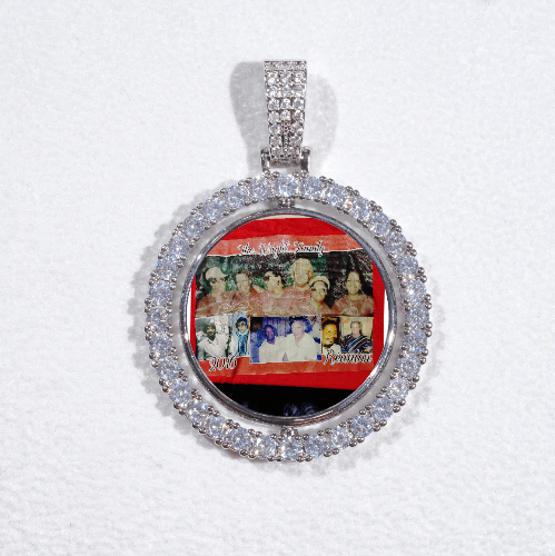 3D Spinning 2-Faced Custom Picture Pendant
