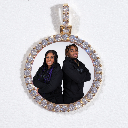 3D CIRCLE CUSTOM PICTURE PENDANT SMALL SIZE