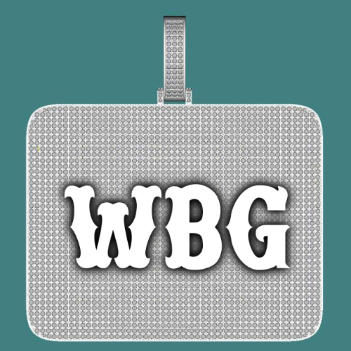 CUSTOM LETTER NECKLACE 3D BIG SQUARE