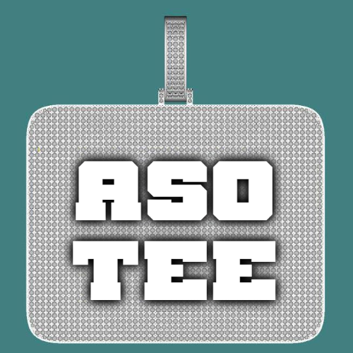 CUSTOM LETTER NECKLACE 3D BIG SQUARE