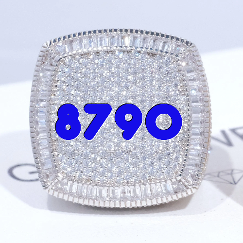 CUSTOM LETTER 3D ICED RING