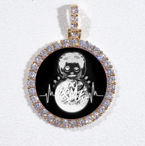 3D CIRCLE CUSTOM PICTURE PENDANT SMALL SIZE