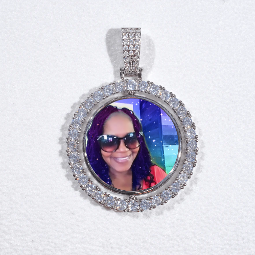 3D Spinning 2-Faced Custom Picture Pendant