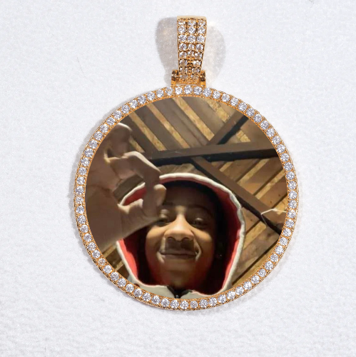 MEDIUM 3D CIRCLE CUSTOM PICTURE PENDANT