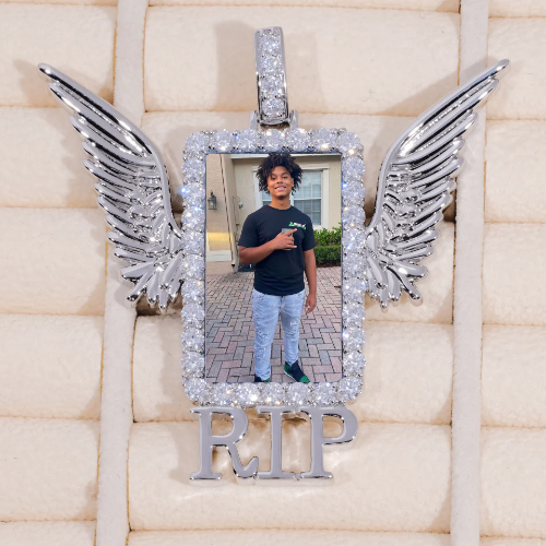 RIP WING 3D CUSTOM PICTURE PENDANT