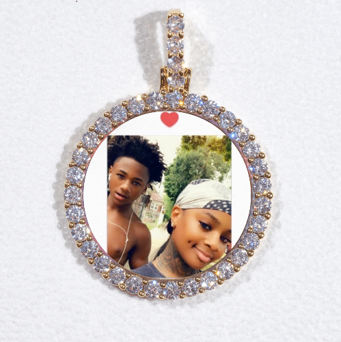 3D CIRCLE CUSTOM PICTURE PENDANT SMALL SIZE