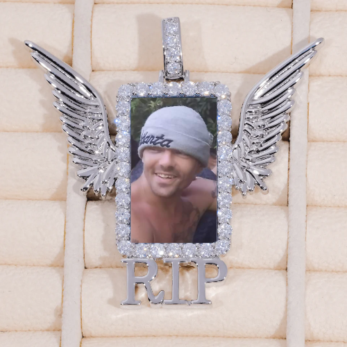 RIP WING 3D CUSTOM PICTURE PENDANT