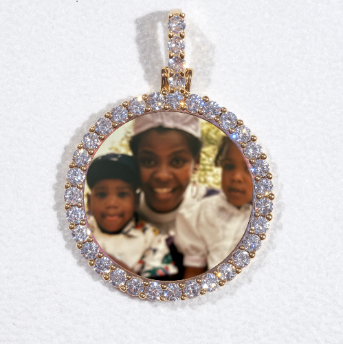 3D CIRCLE CUSTOM PICTURE PENDANT SMALL SIZE