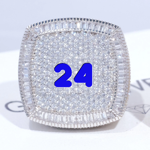 CUSTOM LETTER 3D ICED RING