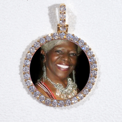 3D CIRCLE CUSTOM PICTURE PENDANT SMALL SIZE