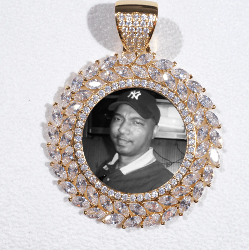 Large 3D Wheat Ear Custom Picture Pendant