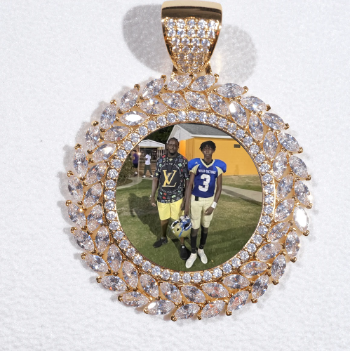 Large 3D Wheat Ear Custom Picture Pendant