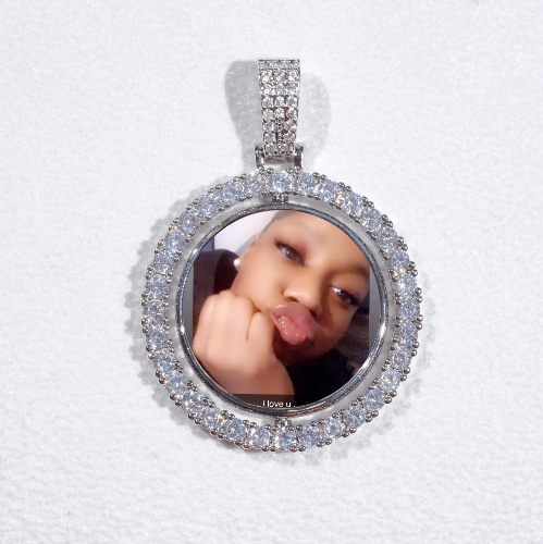 3D Spinning 2-Faced Custom Picture Pendant