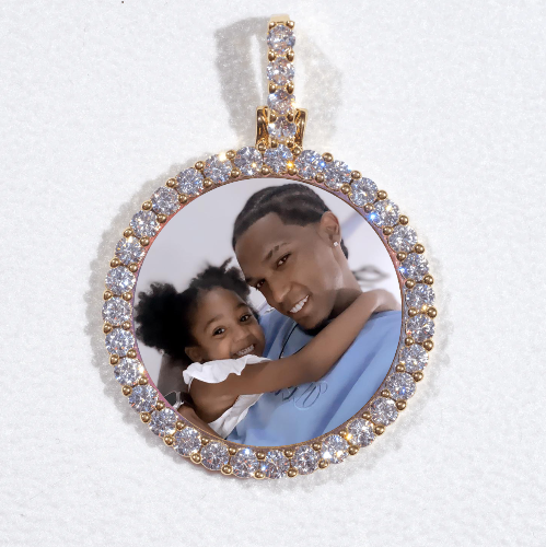 3D CIRCLE CUSTOM PICTURE PENDANT SMALL SIZE