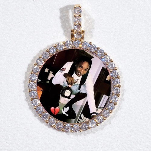3D CIRCLE CUSTOM PICTURE PENDANT SMALL SIZE