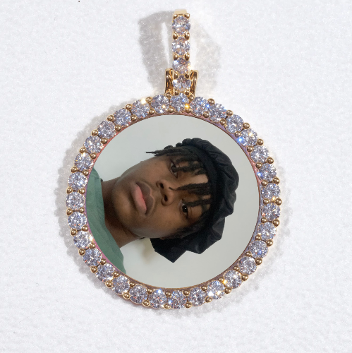 3D CIRCLE CUSTOM PICTURE PENDANT SMALL SIZE