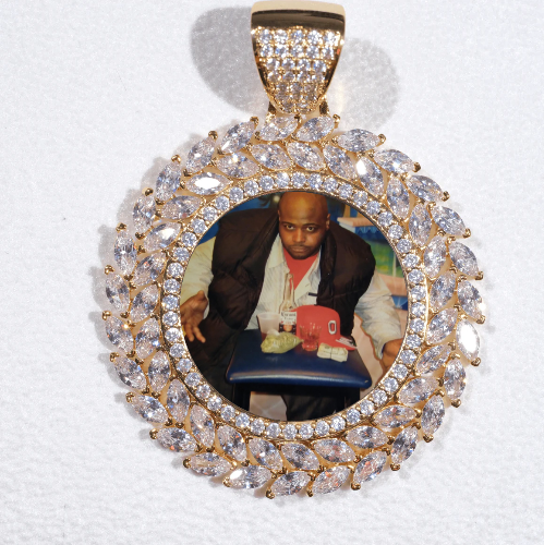 Large 3D Wheat Ear Custom Picture Pendant