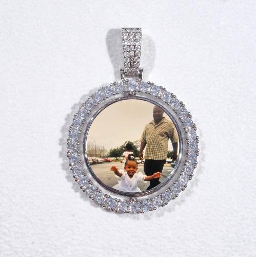 3D Spinning 2-Faced Custom Picture Pendant